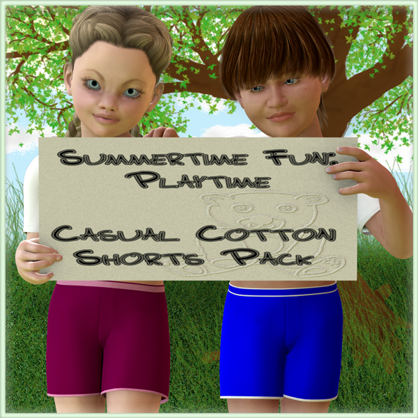 Playtime Casual Cotton Shorts Pack for K4 Basicwear