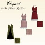 Elegant Halter for the V4 Halter Top Dress