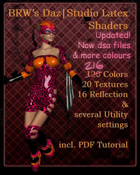 BRW Daz|Studio Latex Shaders