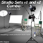 Studio Set #1 and #2-Poser Studio Set #1 and #2-Poser