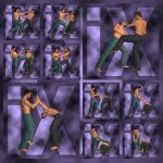 Ixdon: James Martial Arts Duo Poses 2