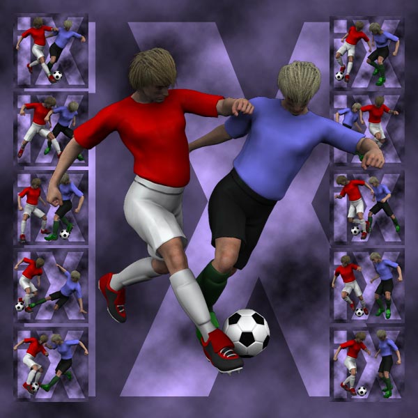 Ixdon: Soccer Duo Poses 2