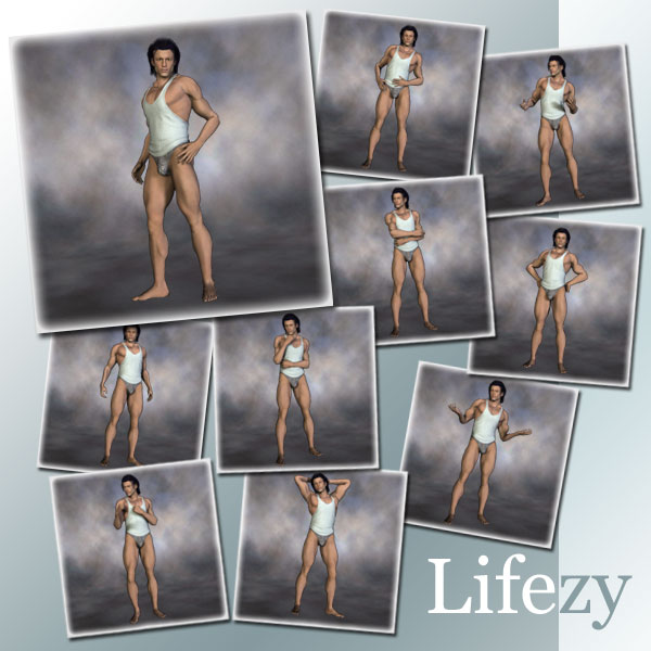 Lifezy: Poses of G2 Male Pack #1