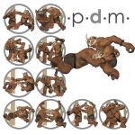 Pdm: Freak, Michael, Troll Comic Action Poses 2