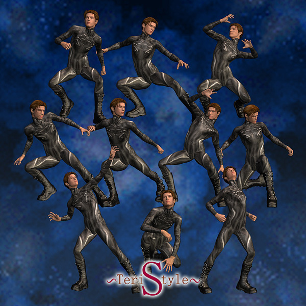 Teris: David Action Poses 1