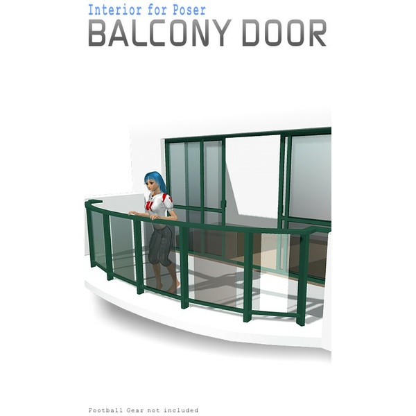 Interior: Balcony Sliding Door for Poser